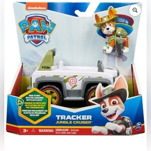 NEW PAW Patrol, Tracker’s Jungle Cruiser Vehicle with Figure